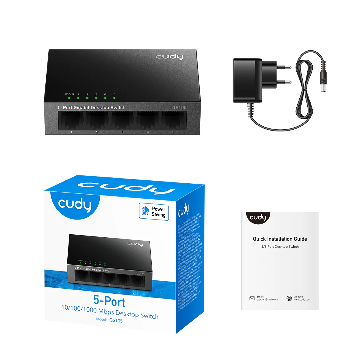 Cudy 5-Port Gigabit 10/100/1000Mbps GS105