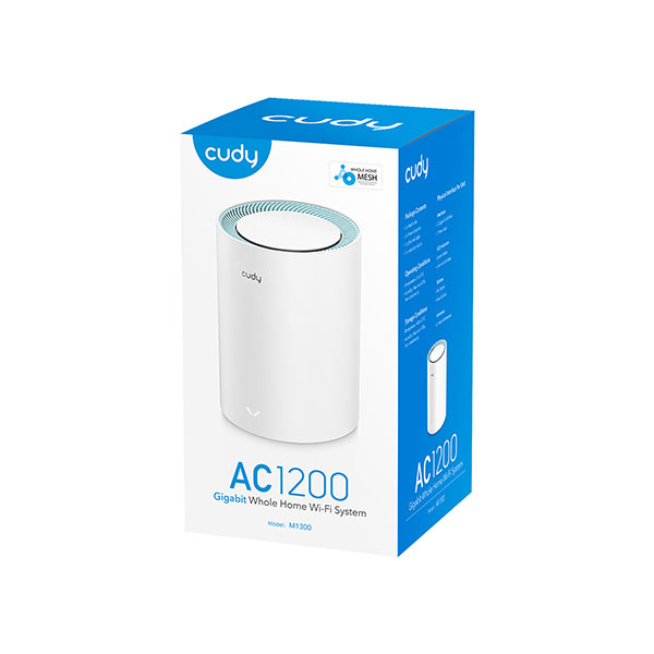 Cudy M1300 2-Pack AC1200 Gigabit Whole Mesh WiFi