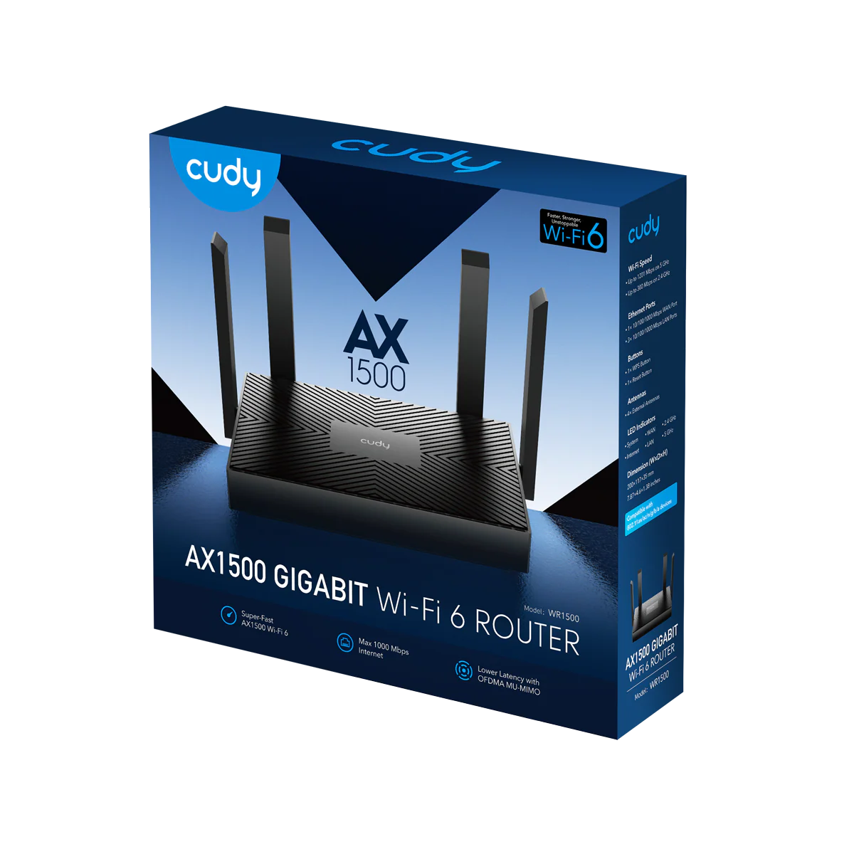 AX1500 Mesh Wi-Fi 6 Router, WR1500
